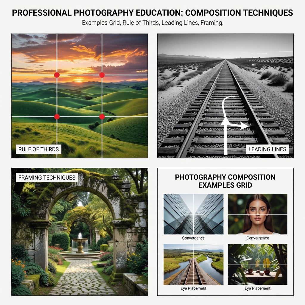 Photography composition techniques grid