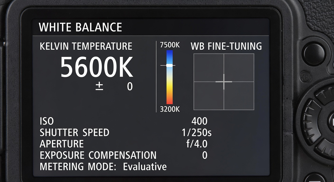 Kelvin temperature settings