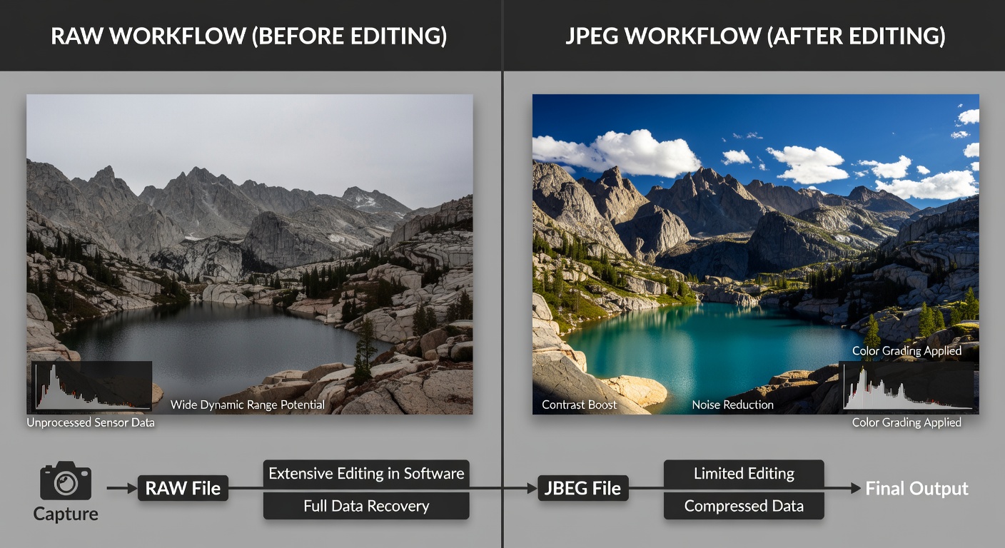 RAW vs JPEG comparison
